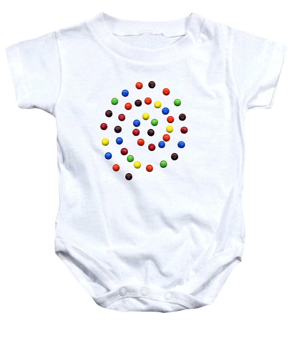 M Baby Onesie featuring the photograph M and M 1 by Marilyn Hunt