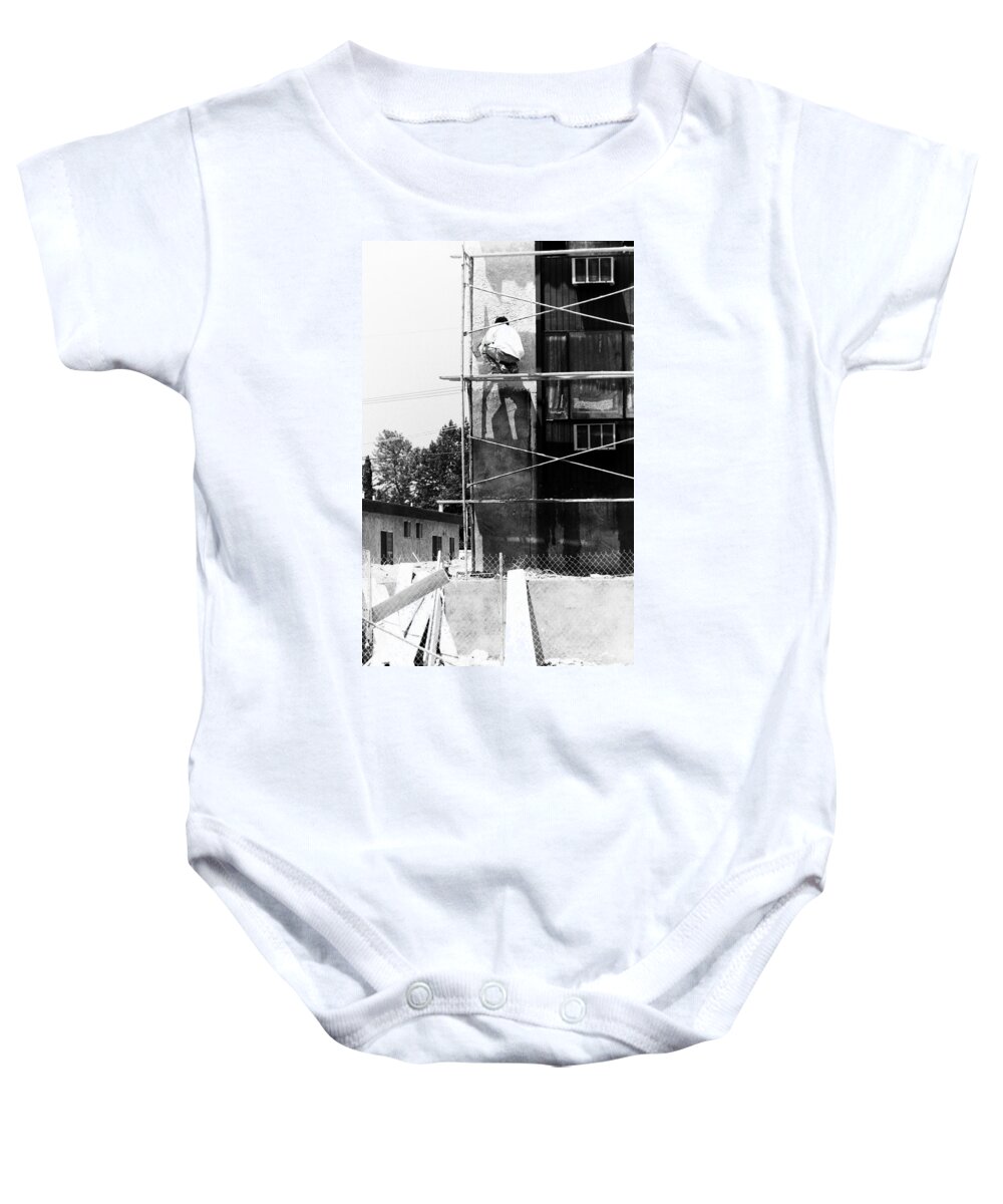 Painters Baby Onesie featuring the photograph Men at work by Karl Rose
