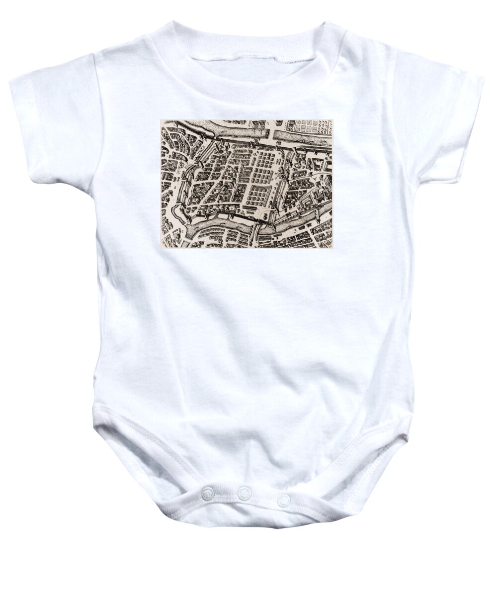 17th Century Baby Onesie featuring the photograph Moscow: Kitai-gorod Map by Granger