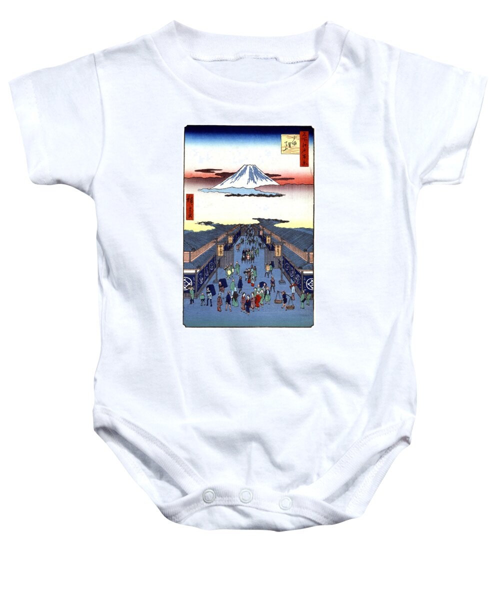 Fine Arts Baby Onesie featuring the photograph Mount Fuji, 1856 by Science Source