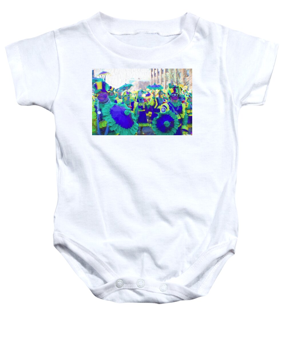 Mummers Baby Onesie featuring the photograph Mummers Ruffled by Alice Gipson