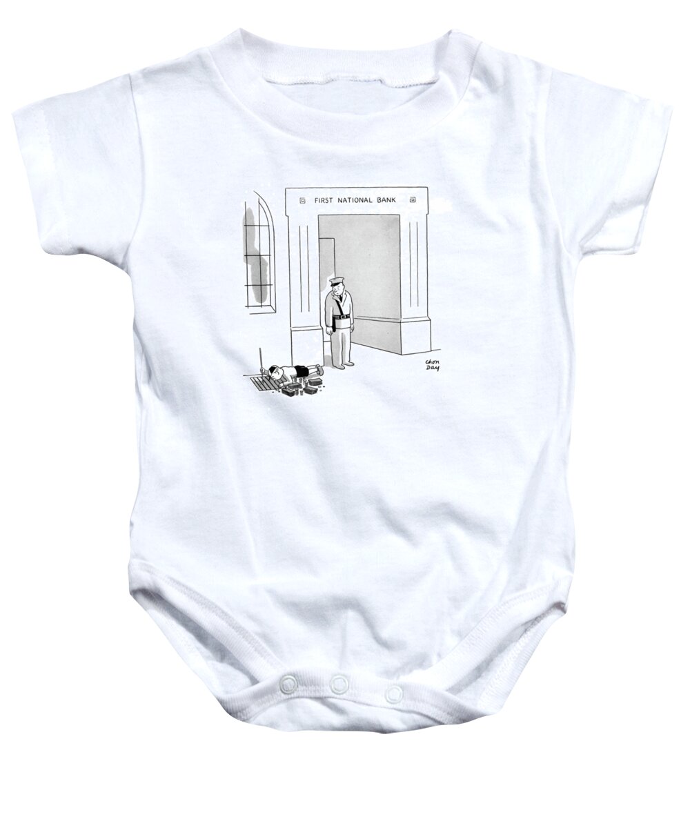 111450 Cda Chon Day Baby Onesie featuring the drawing New Yorker October 11th, 1941 by Chon Day