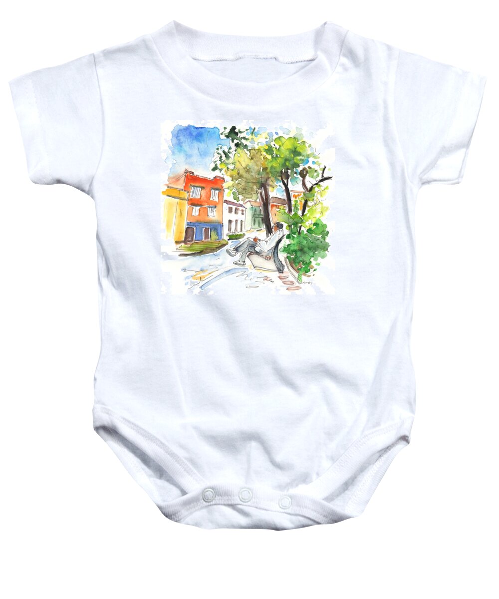 Baby Onesie featuring the painting Old and Lonely in Tenerife 02 by Miki De Goodaboom