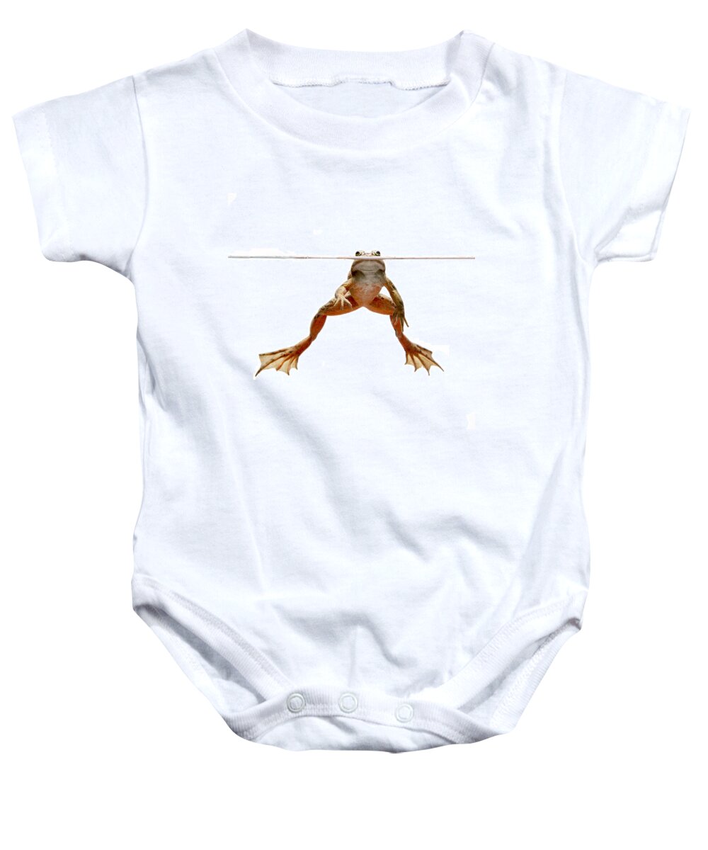 Feb0514 Baby Onesie featuring the photograph Oregon Spotted Frog Conboy Lake by Michael Durham
