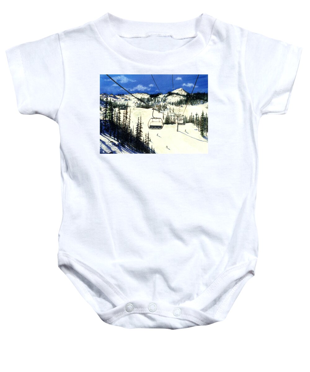 Water Color Paintings Baby Onesie featuring the painting Paradise Bowl by Barbara Jewell