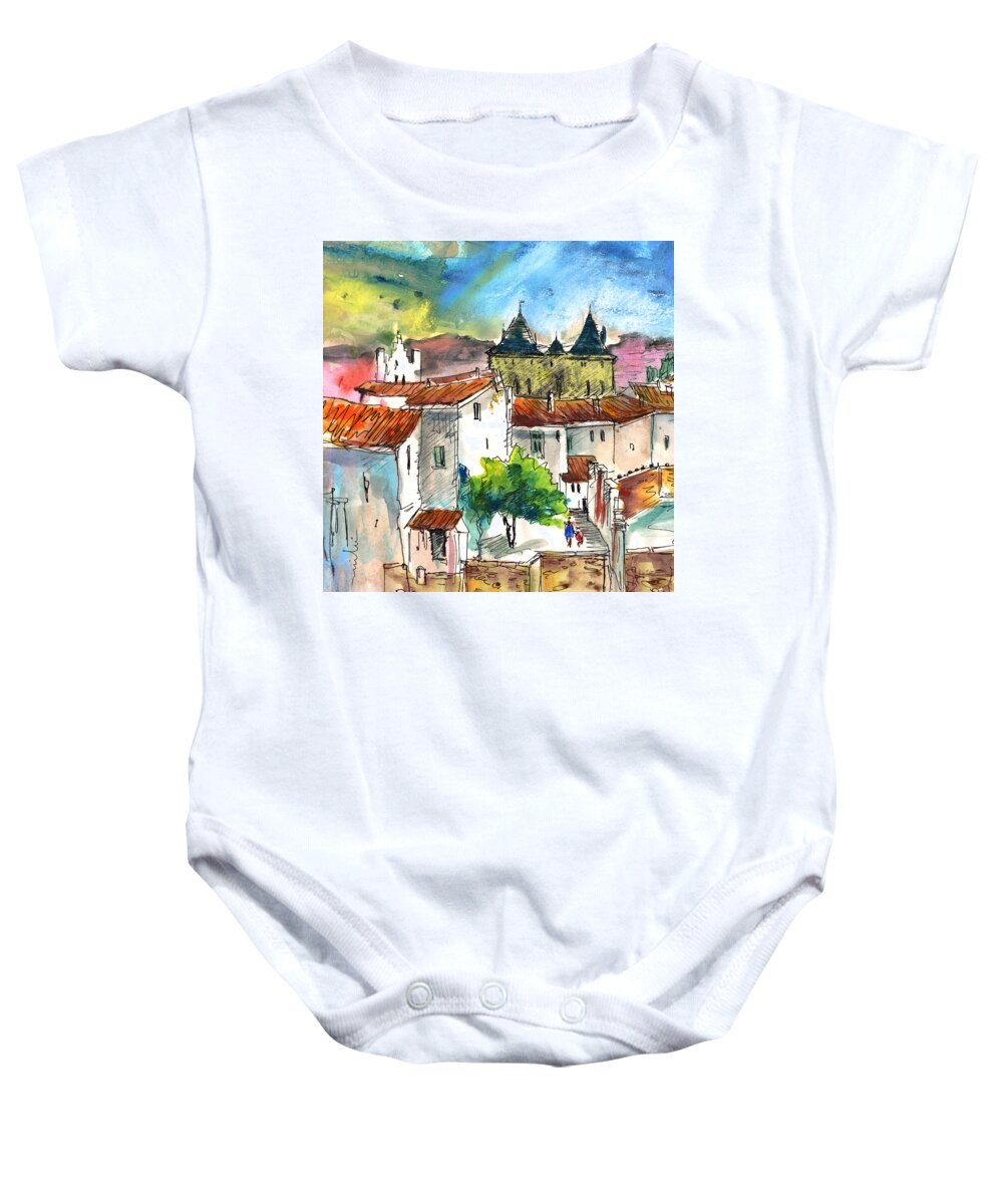 Travel Baby Onesie featuring the painting Pezens 04 by Miki De Goodaboom