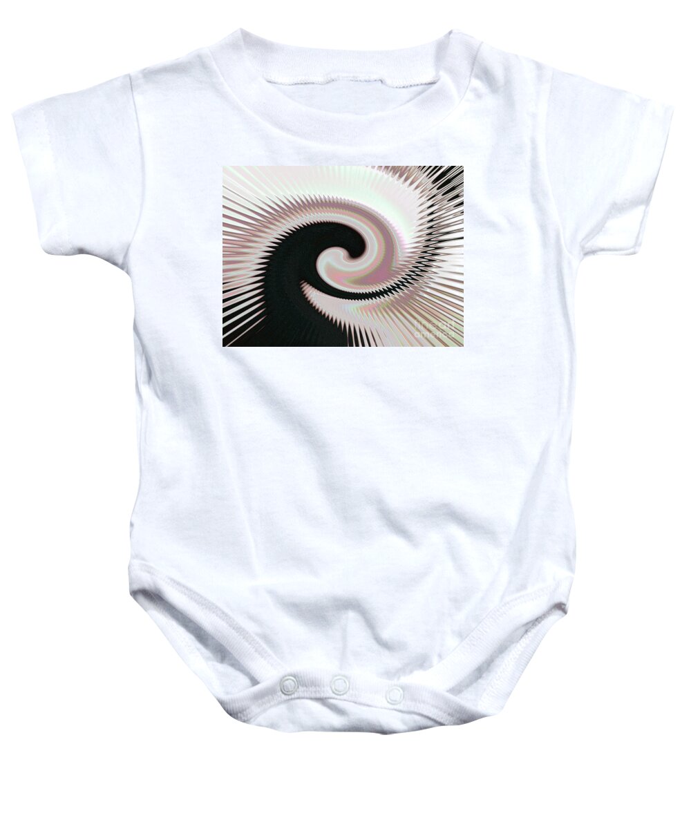 Purgatorio Baby Onesie featuring the mixed media Purgatorio 6 by Leigh Eldred