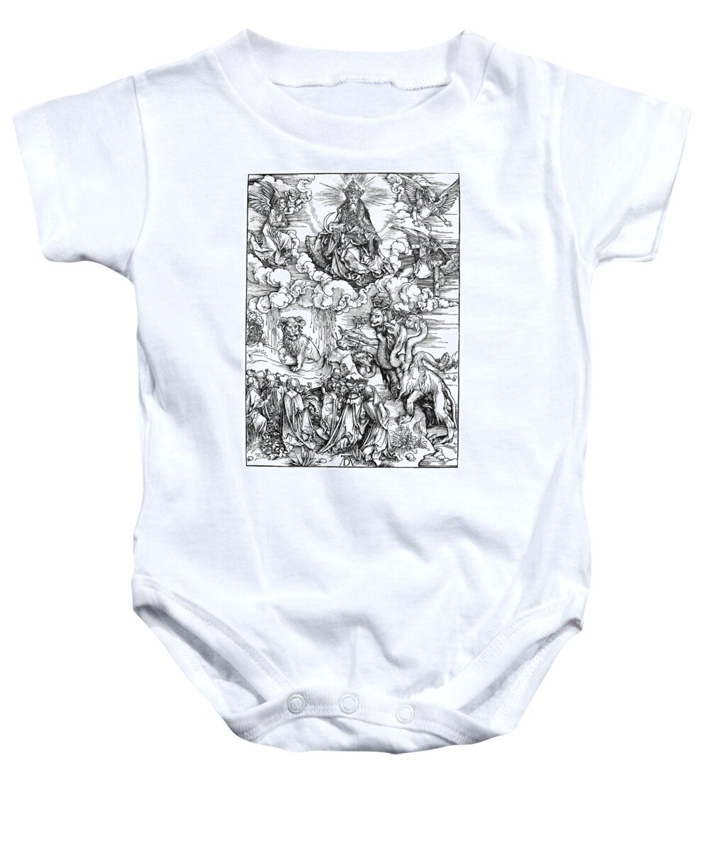 1498 Baby Onesie featuring the painting Revelation Of St by Granger