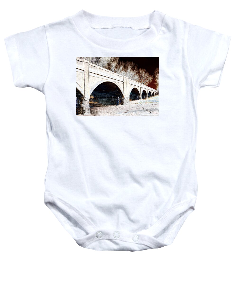 River Ghosts Baby Onesie featuring the photograph River Ghosts by Sylvia Thornton