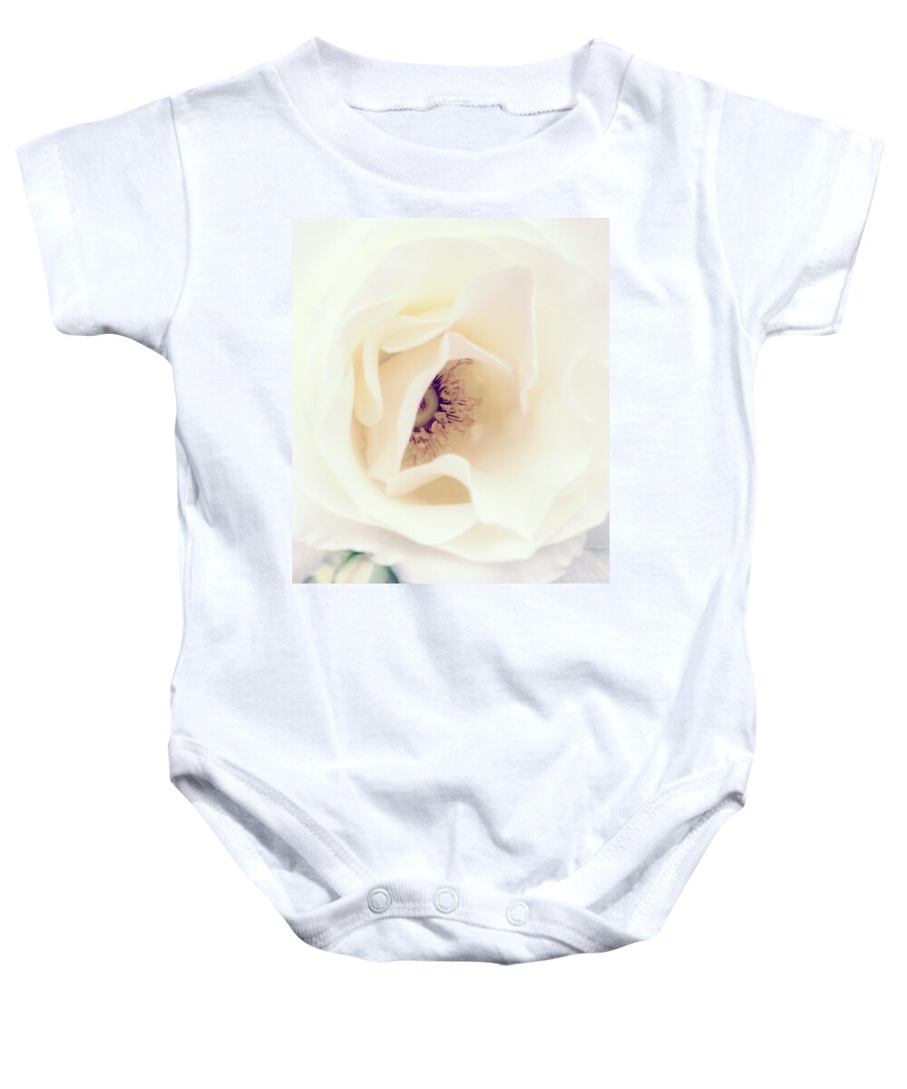 Love Baby Onesie featuring the photograph Romance in a Rose by Spikey Mouse Photography