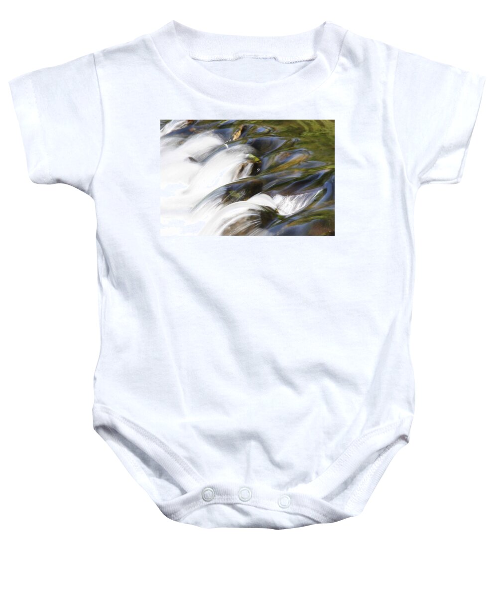 Water Baby Onesie featuring the photograph Silky Cascade by Jean Macaluso