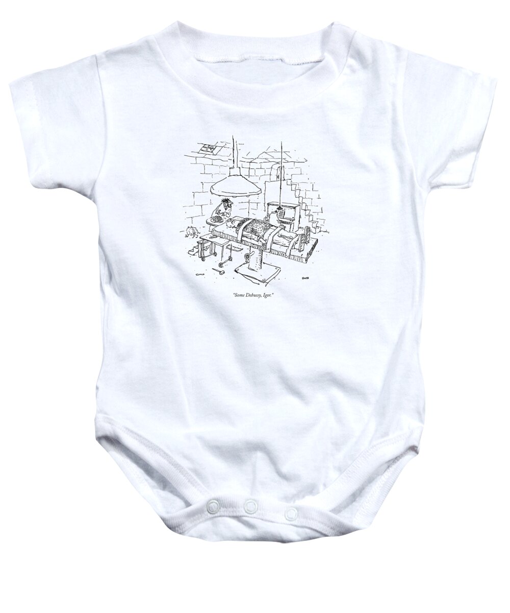 Medical Baby Onesie featuring the drawing Some Debussy by George Booth