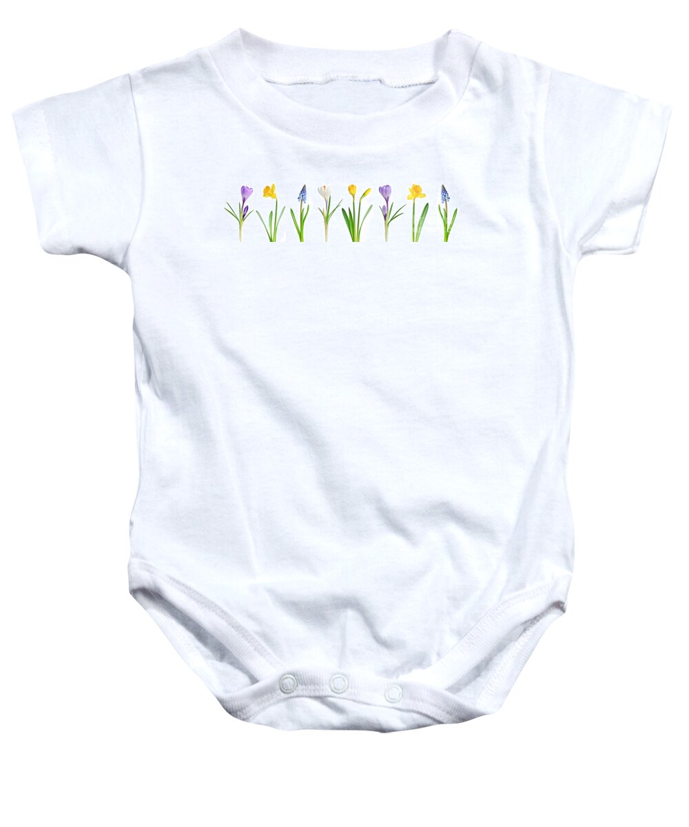 Flowers Baby Onesie featuring the photograph Spring flowers 1 by Elena Elisseeva