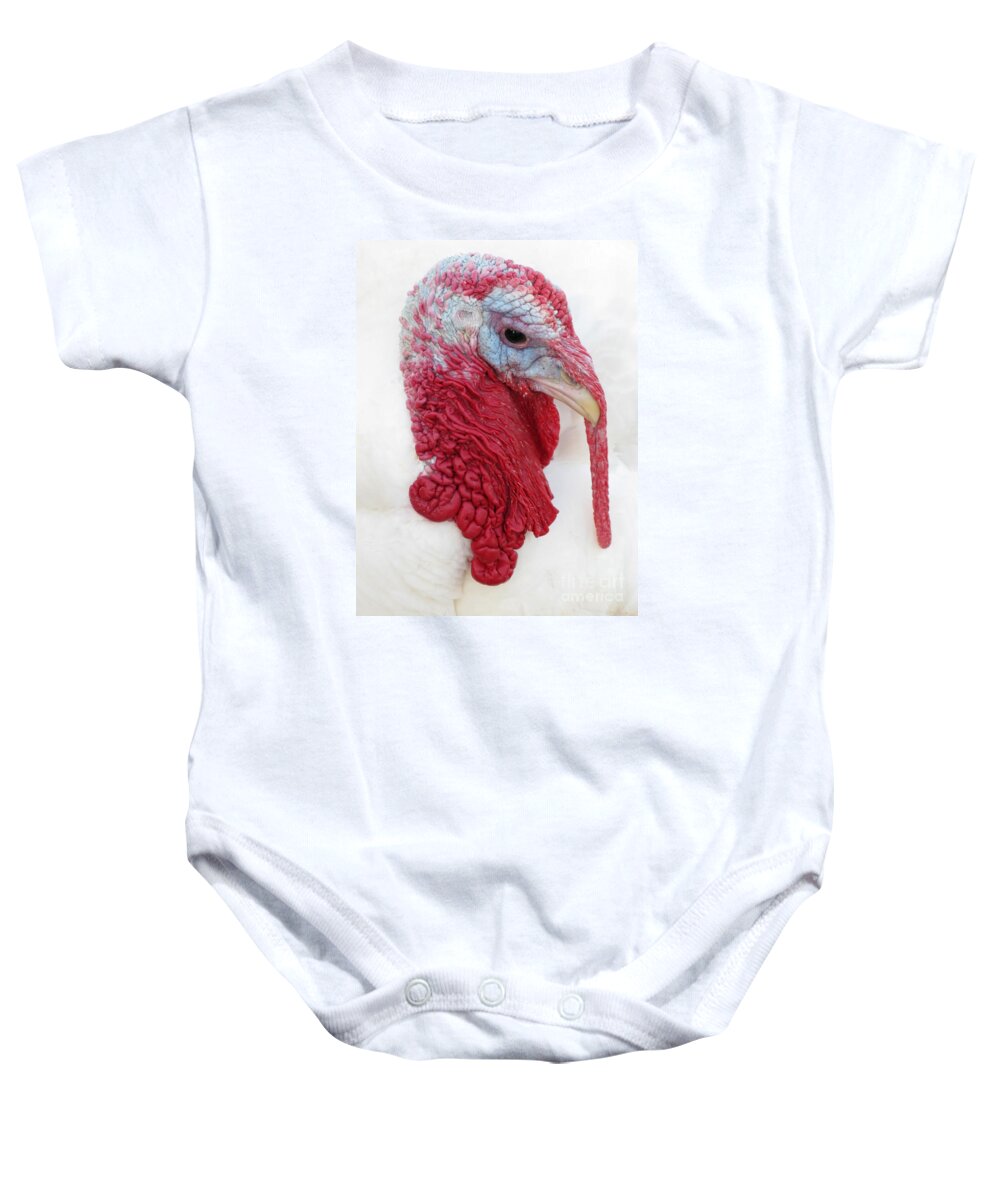 Turkey Baby Onesie featuring the photograph Strange Beauty by Ann Horn