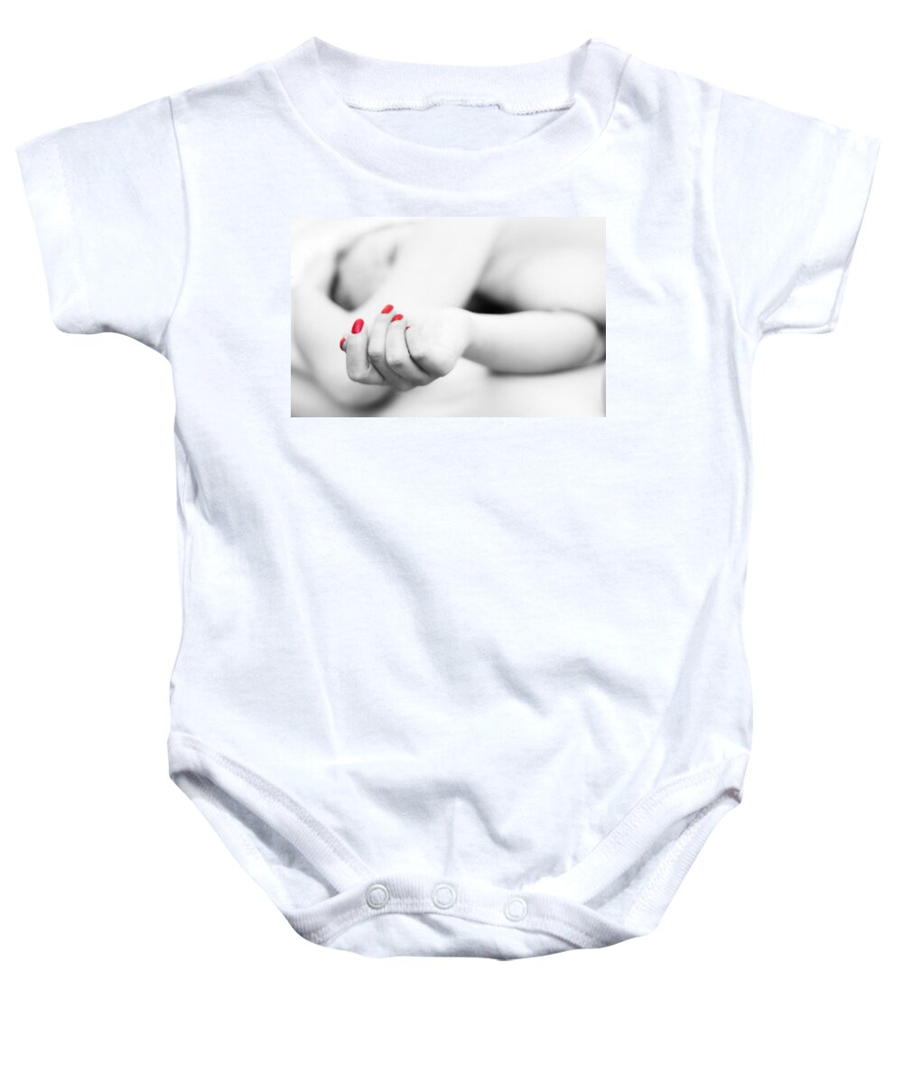 Adult Baby Onesie featuring the photograph Tania by Stelios Kleanthous