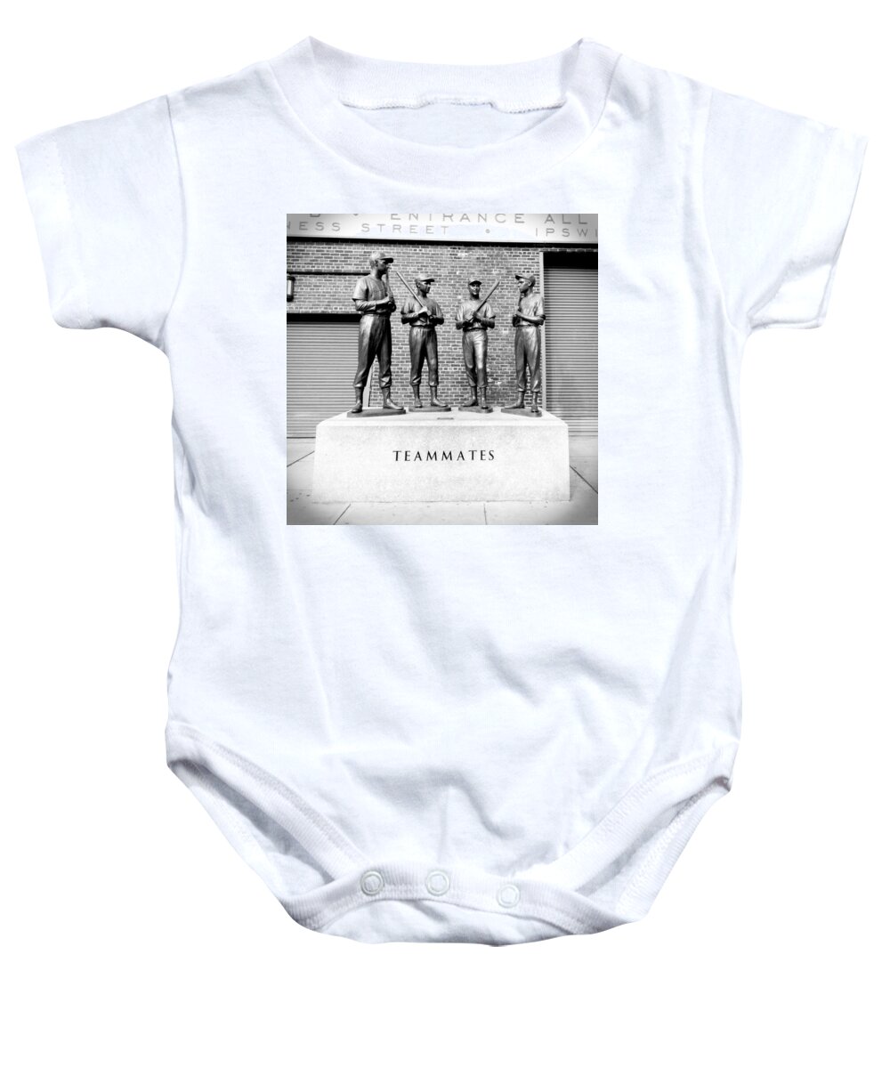 Boston Baby Onesie featuring the photograph Teammates by Greg Fortier