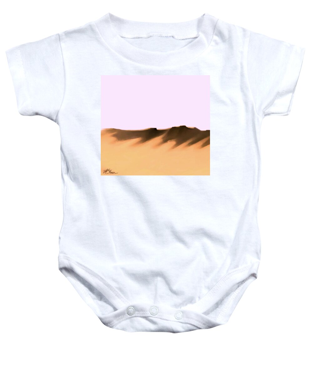 Fineartamerica.com Baby Onesie featuring the painting The Cliffs  Number 12 by Diane Strain