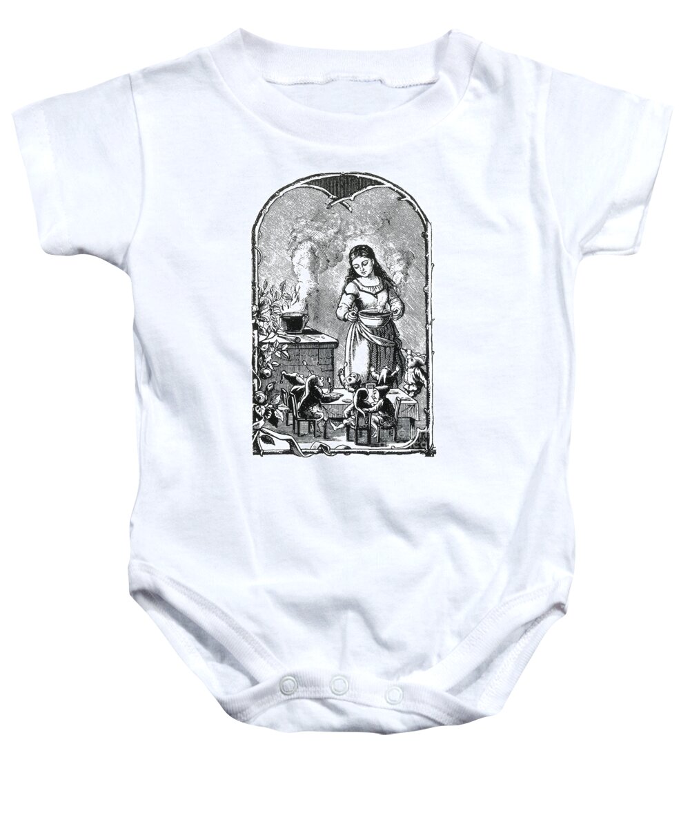 History Baby Onesie featuring the photograph The Elves Supper, Legendary Creatures by Photo Researchers