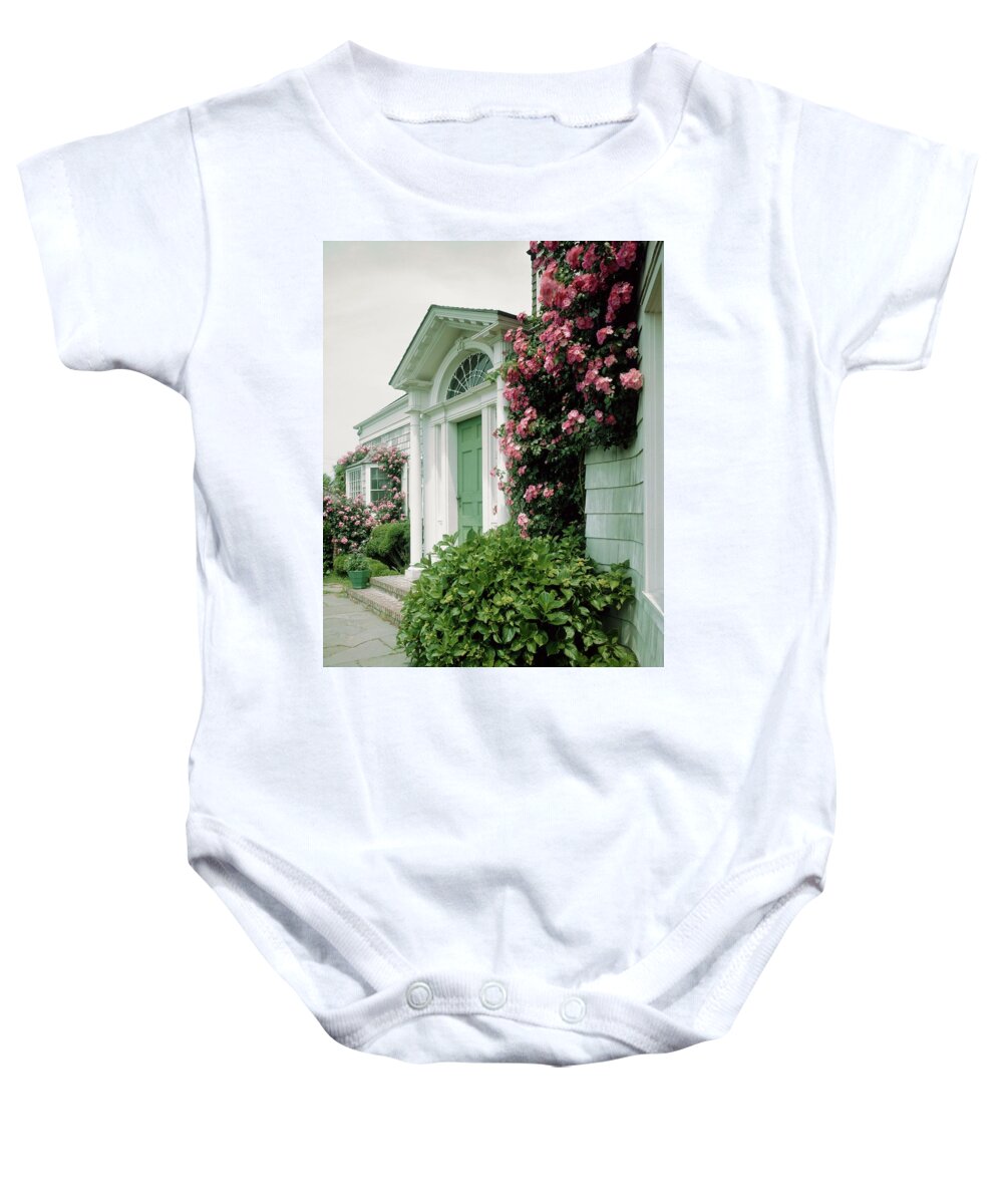 Mr. A. Stuart Walker Baby Onesie featuring the photograph The Front Of Mr. And Mrs. A Stuart Waler's Home by Tom Leonard