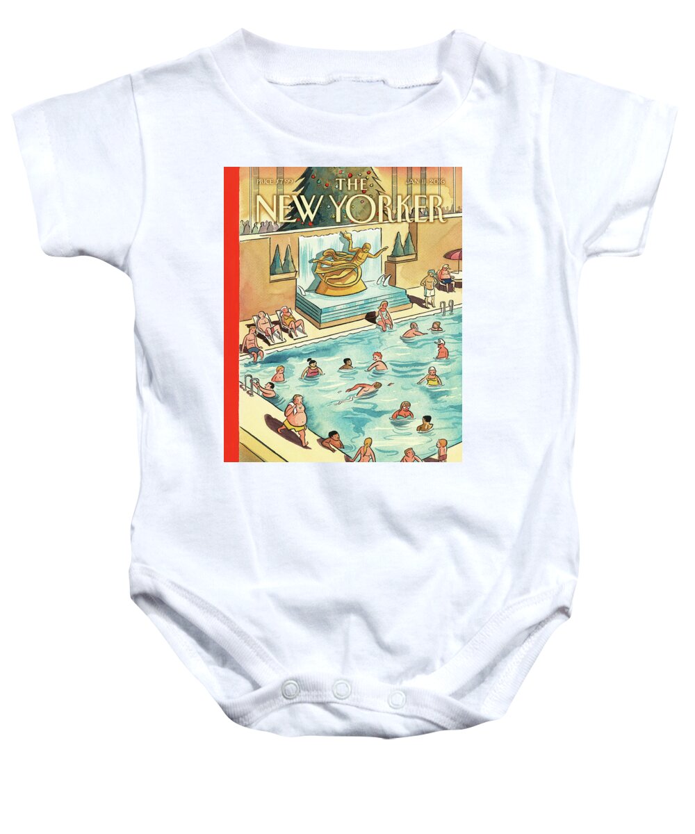The Great Thaw Baby Onesie featuring the painting The Great Thaw by Marcellus Hall