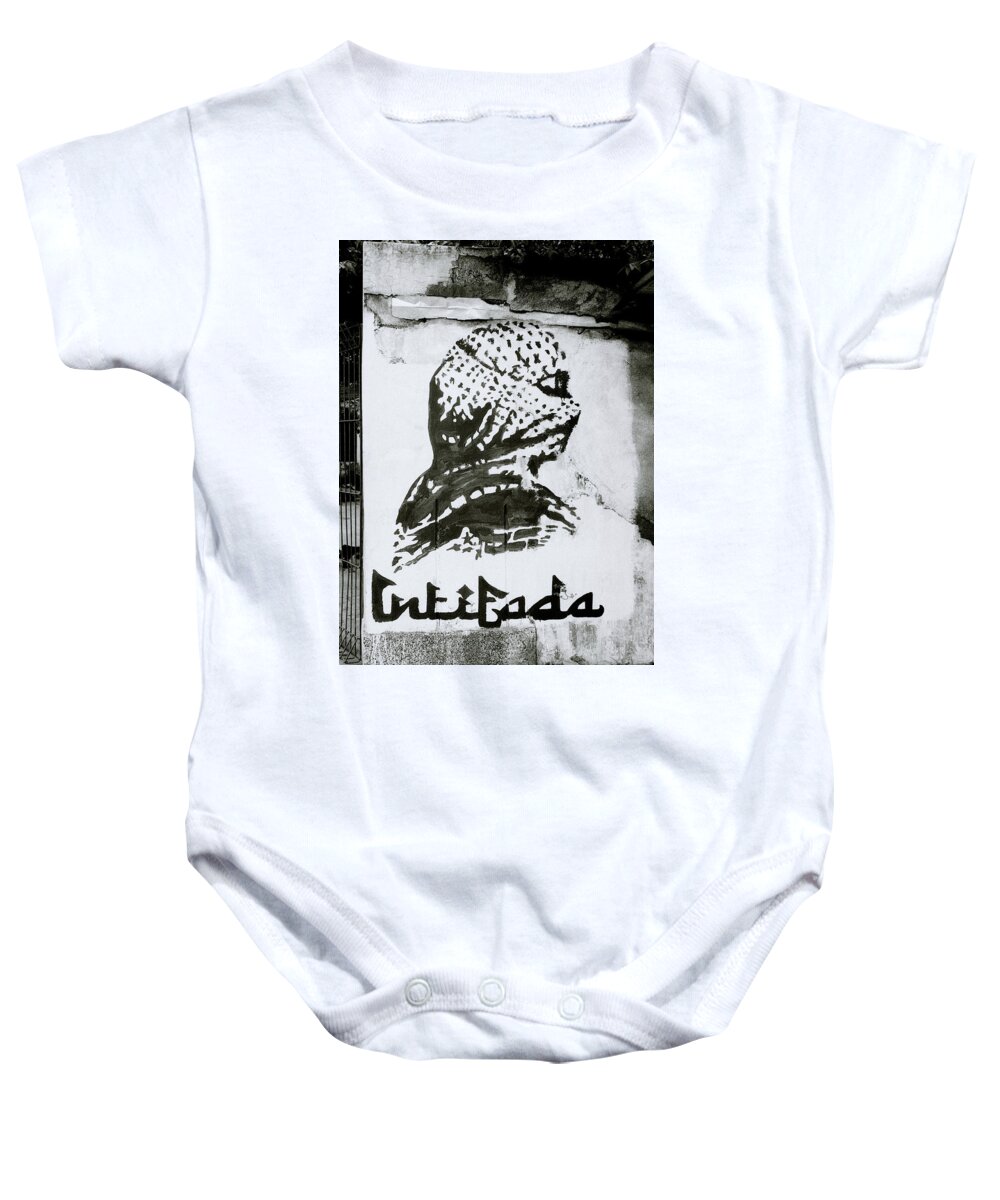Revolution Baby Onesie featuring the photograph The Intifada by Shaun Higson