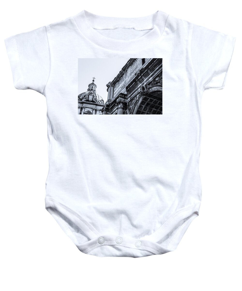 Rome Baby Onesie featuring the photograph Through the Past by AM FineArtPrints