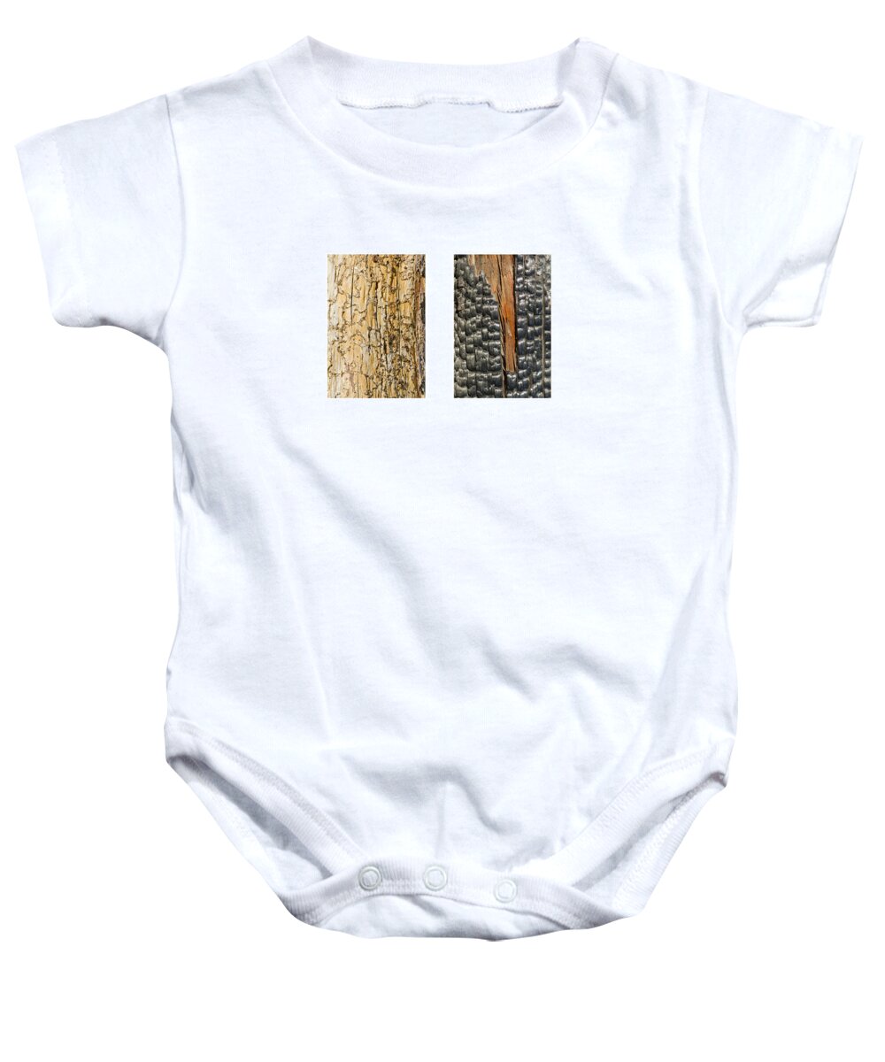 Bark Baby Onesie featuring the photograph Tree barks by Perry Van Munster
