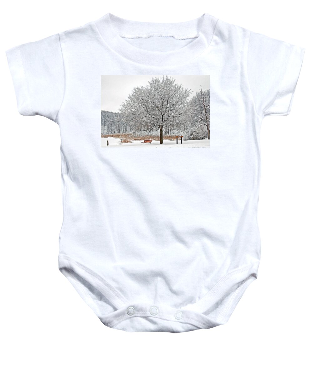 Winter Baby Onesie featuring the photograph Winter Park by Aimee L Maher ALM GALLERY