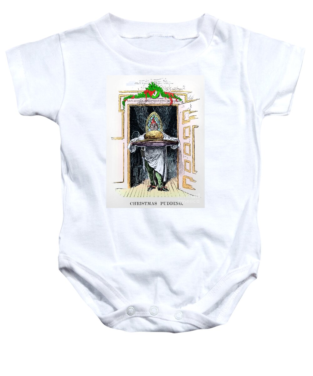 1882 Baby Onesie featuring the photograph Christmas Pudding, 1882 #1 by Granger