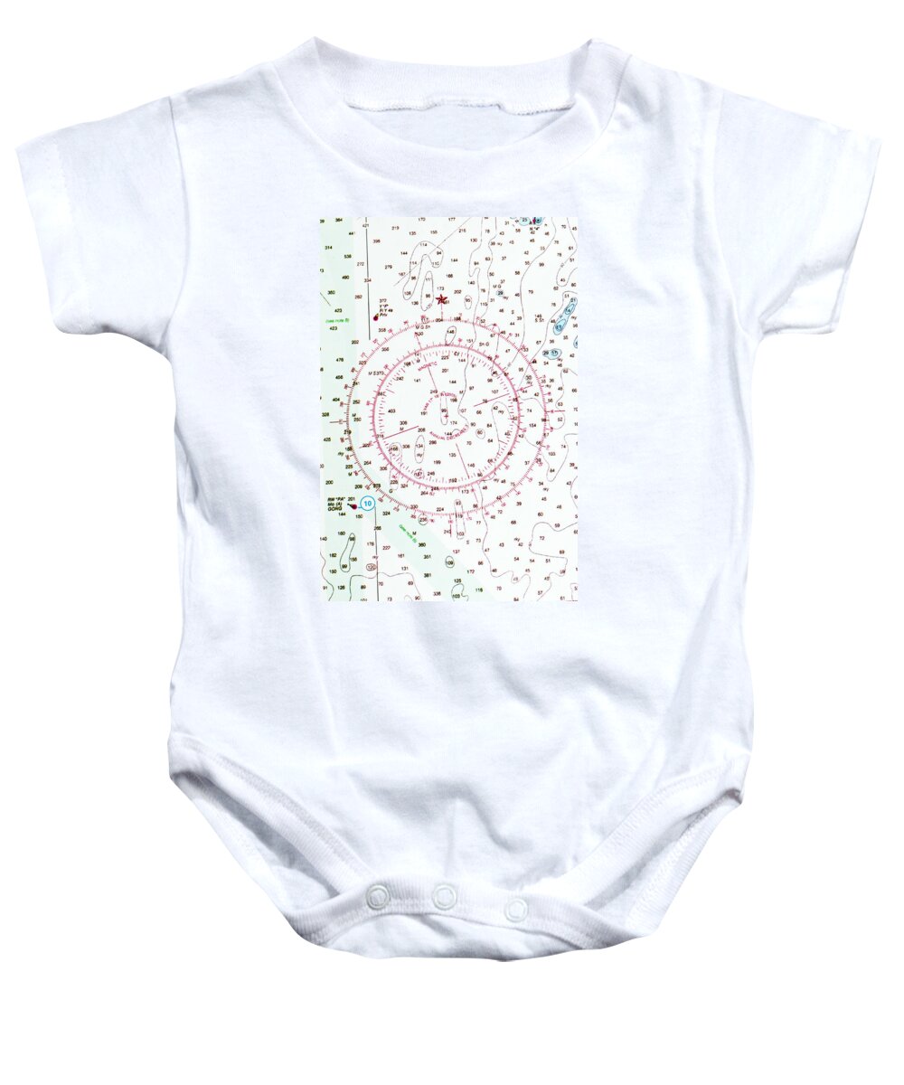 Cardinal Directions Baby Onesie featuring the photograph Compass Rose #1 by Photo Researchers