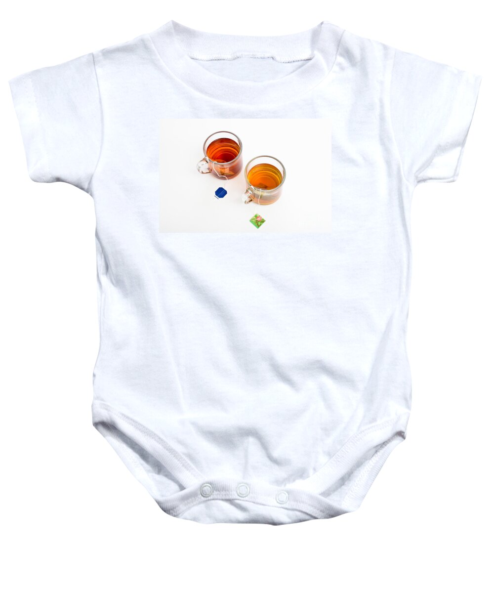 Beverage Baby Onesie featuring the photograph Green And Black Tea #1 by Photo Researchers