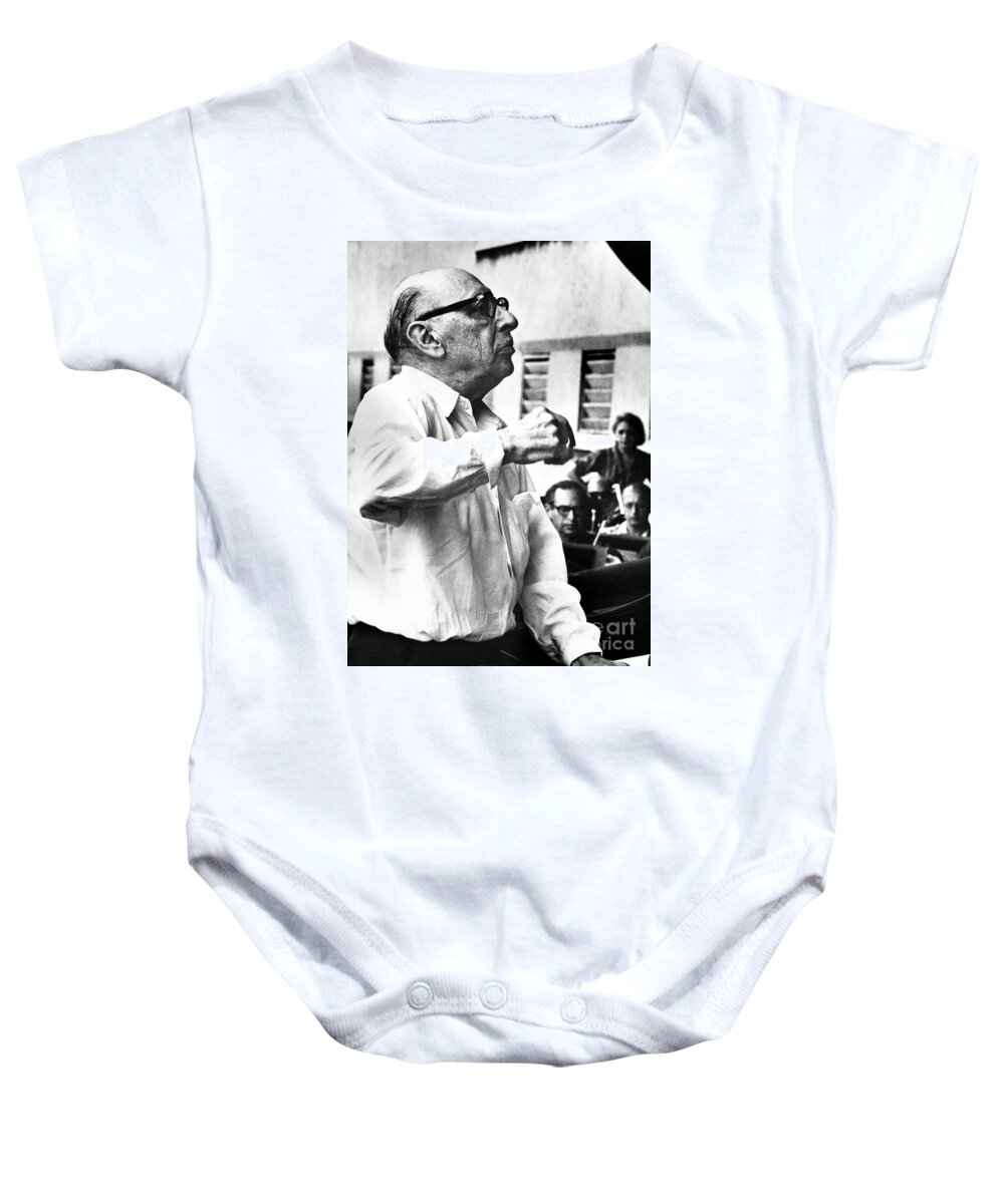 History Baby Onesie featuring the photograph Igor Stravinsky, Russian Composer #1 by Omikron