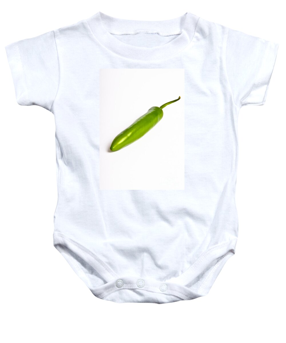 Arranged Baby Onesie featuring the photograph Serrano Pepper #1 by Photo Researchers, Inc.