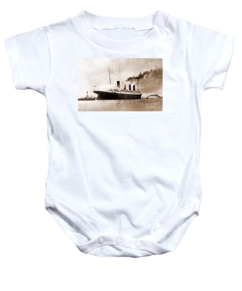 Titanic Baby Onesie featuring the photograph Titanic #1 by Omikron