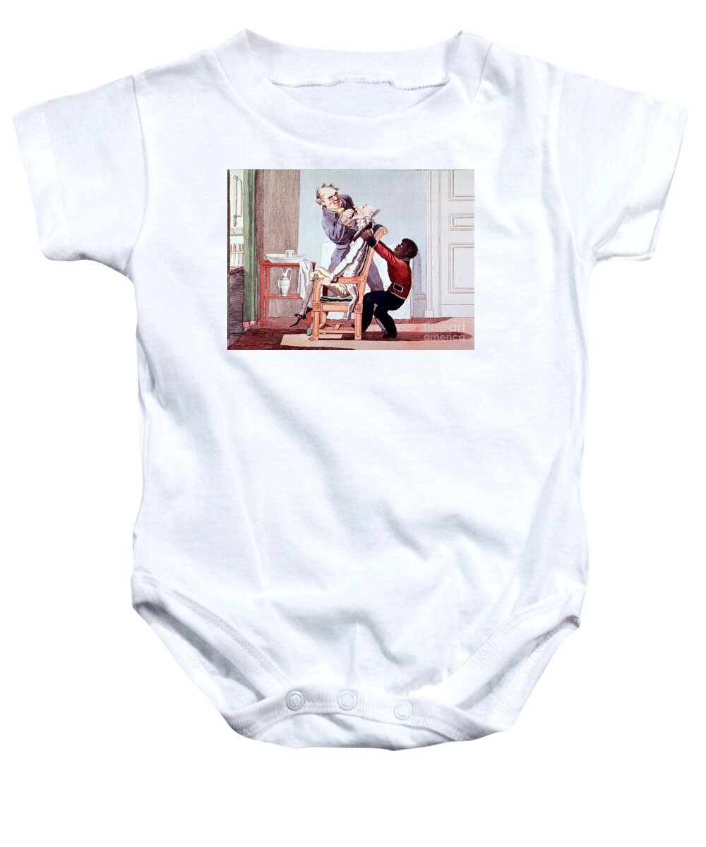History Baby Onesie featuring the photograph 19th Century Dentistry Tooth Extraction by Science Source