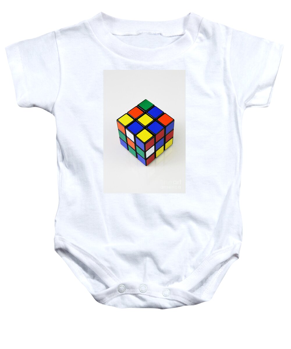 Rubik's Cube Baby Onesie featuring the photograph Rubiks Cube #2 by Photo Researchers, Inc.