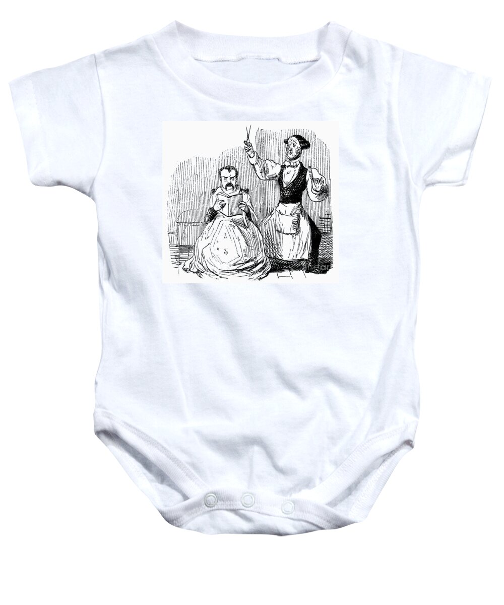 19th Century Baby Onesie featuring the photograph Barber Shop by Granger