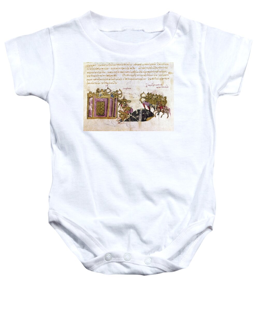1047 Baby Onesie featuring the photograph Defense Of Constantinople by Granger