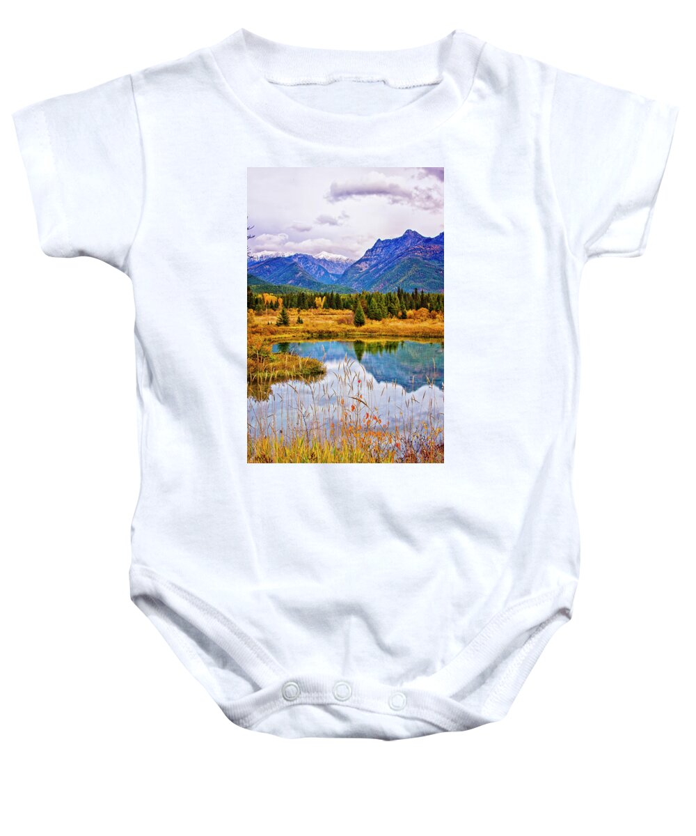 Afternoon Baby Onesie featuring the photograph First Snow by Albert Seger