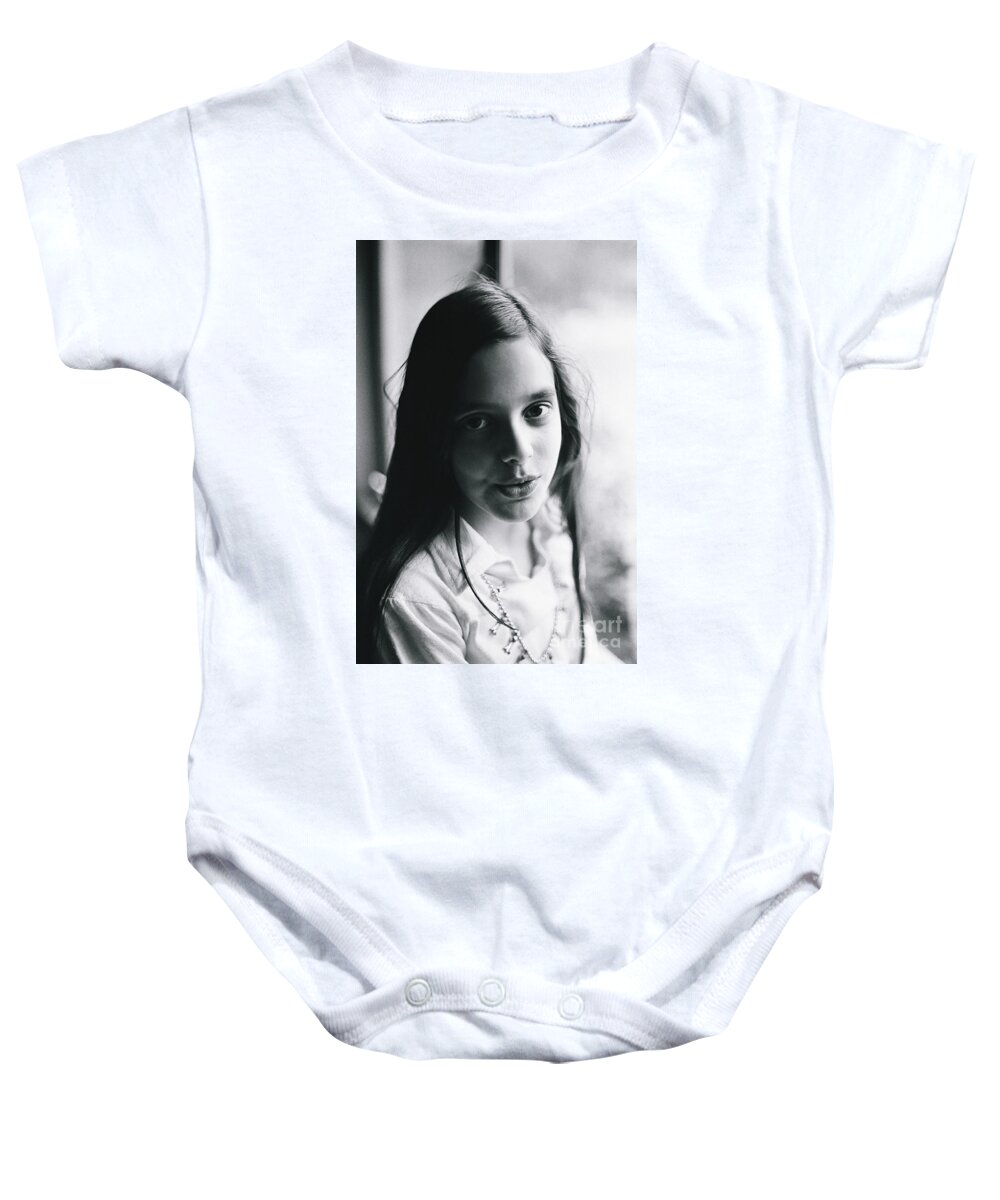 Child Baby Onesie featuring the photograph Hidden Wounds by Rory Siegel