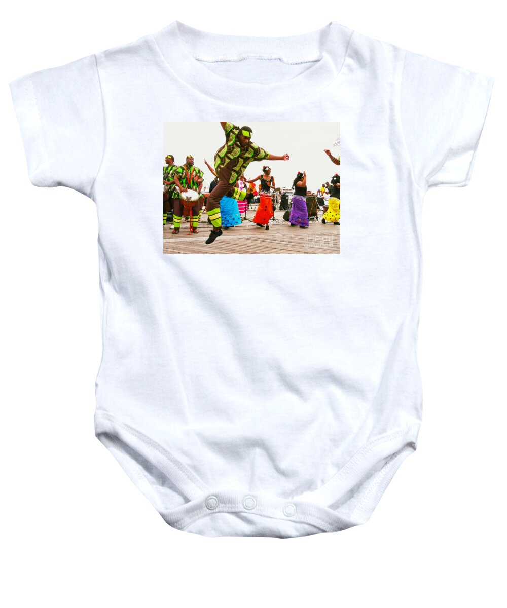 Sister Baby Onesie featuring the photograph Jump Up by Kendall Eutemey