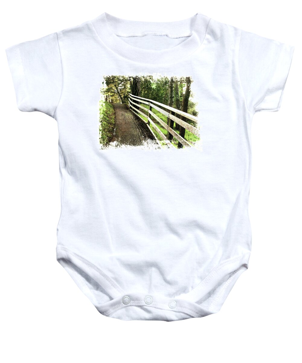 Hill Baby Onesie featuring the photograph On the Other Side by Ellen Cotton