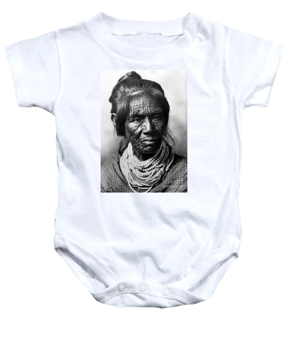 Seminole Indian Baby Onesie featuring the photograph Seminole Indian Of The Florida Everglades by Photo Researchers