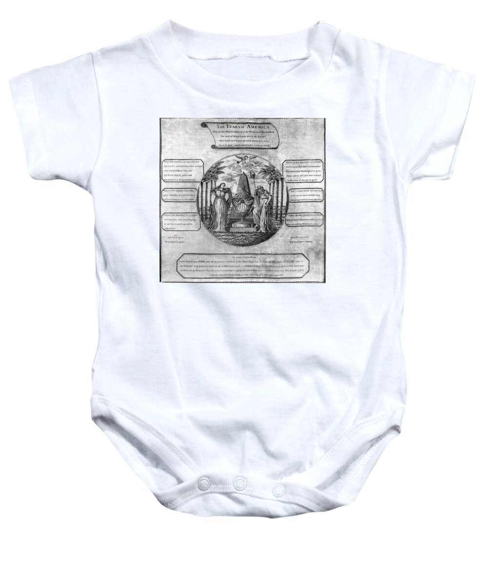 1799 Baby Onesie featuring the photograph Washington: Death, 1799 by Granger