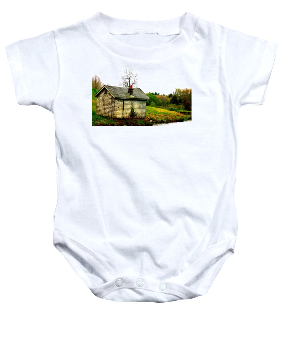 Well House Baby Onesie featuring the photograph Well House 2 by Kim Galluzzo Wozniak