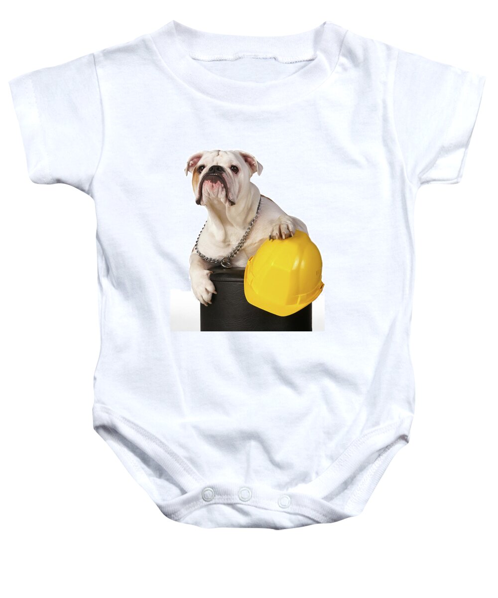 Dog Baby Onesie featuring the photograph Working Like a Dog by Erik Tanghe