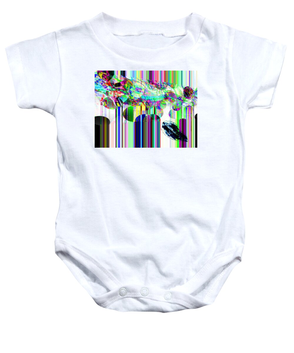  From Journey Through The Burning Brain Baby Onesie featuring the photograph Fragments 1 by The Lovelock experience