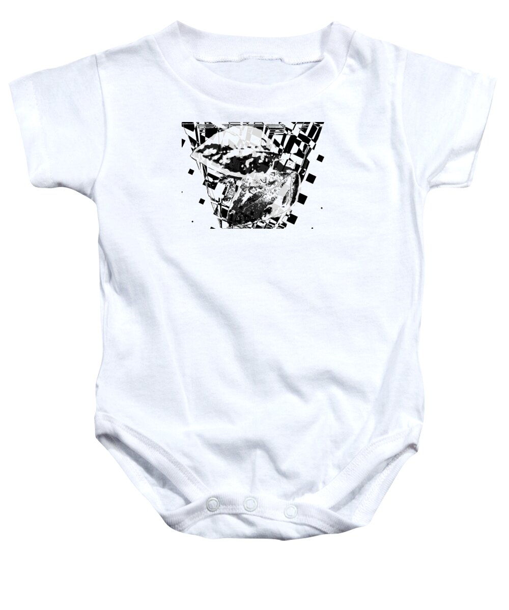  From Journey Through The Burning Brain Baby Onesie featuring the photograph Fragments 10 by The Lovelock experience