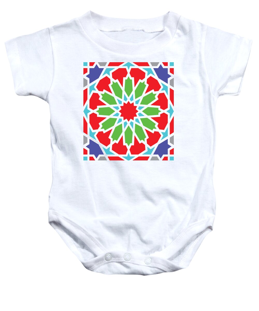  Baby Onesie featuring the digital art Arabesque Design #1 by Scheme Of Things Graphics