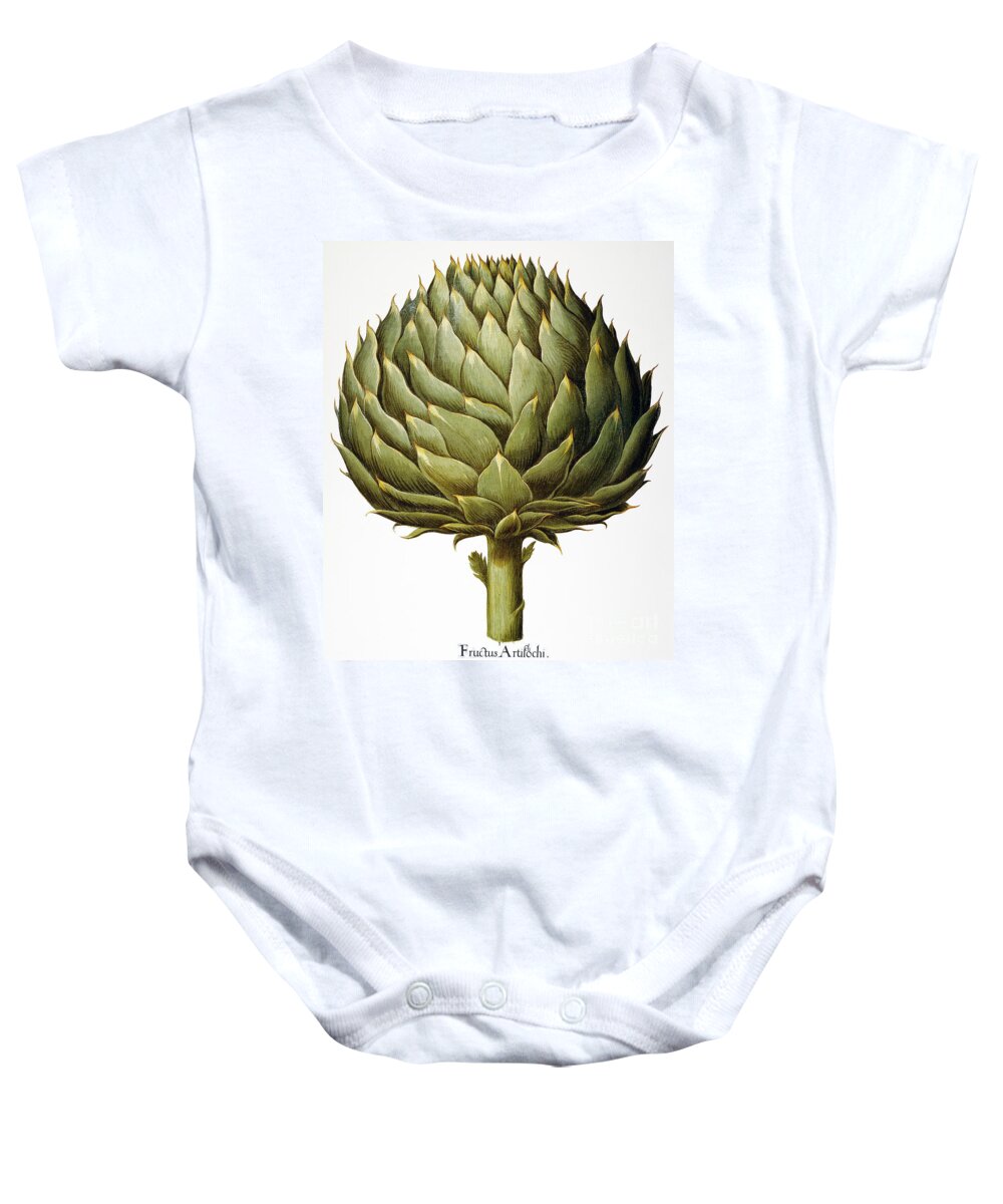 1613 Baby Onesie featuring the drawing Artichoke, 1613 #1 by Granger